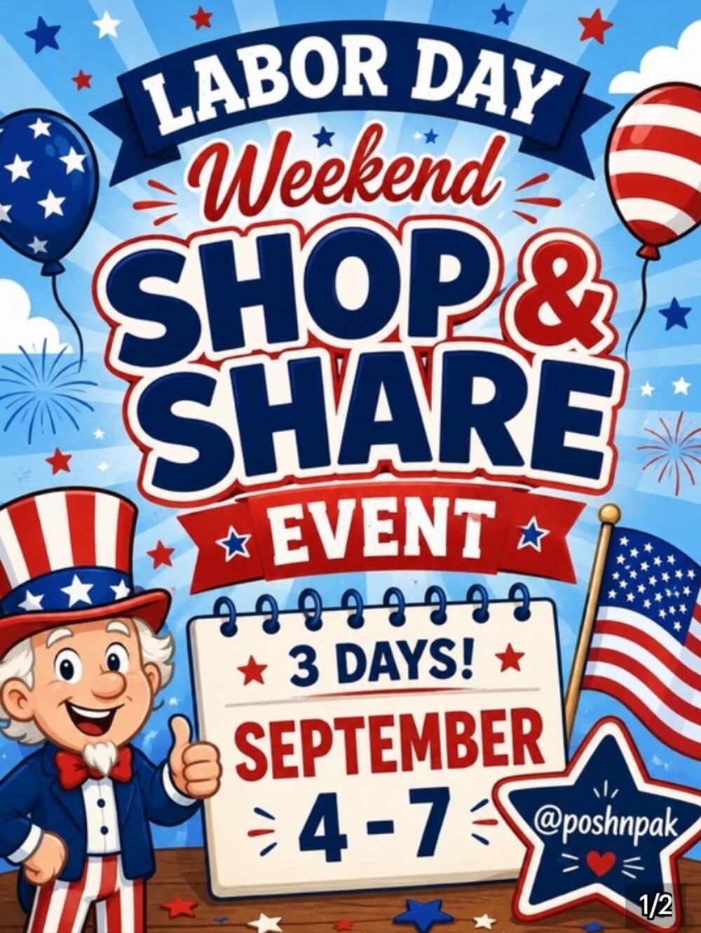 # Labor Day Share N Shop